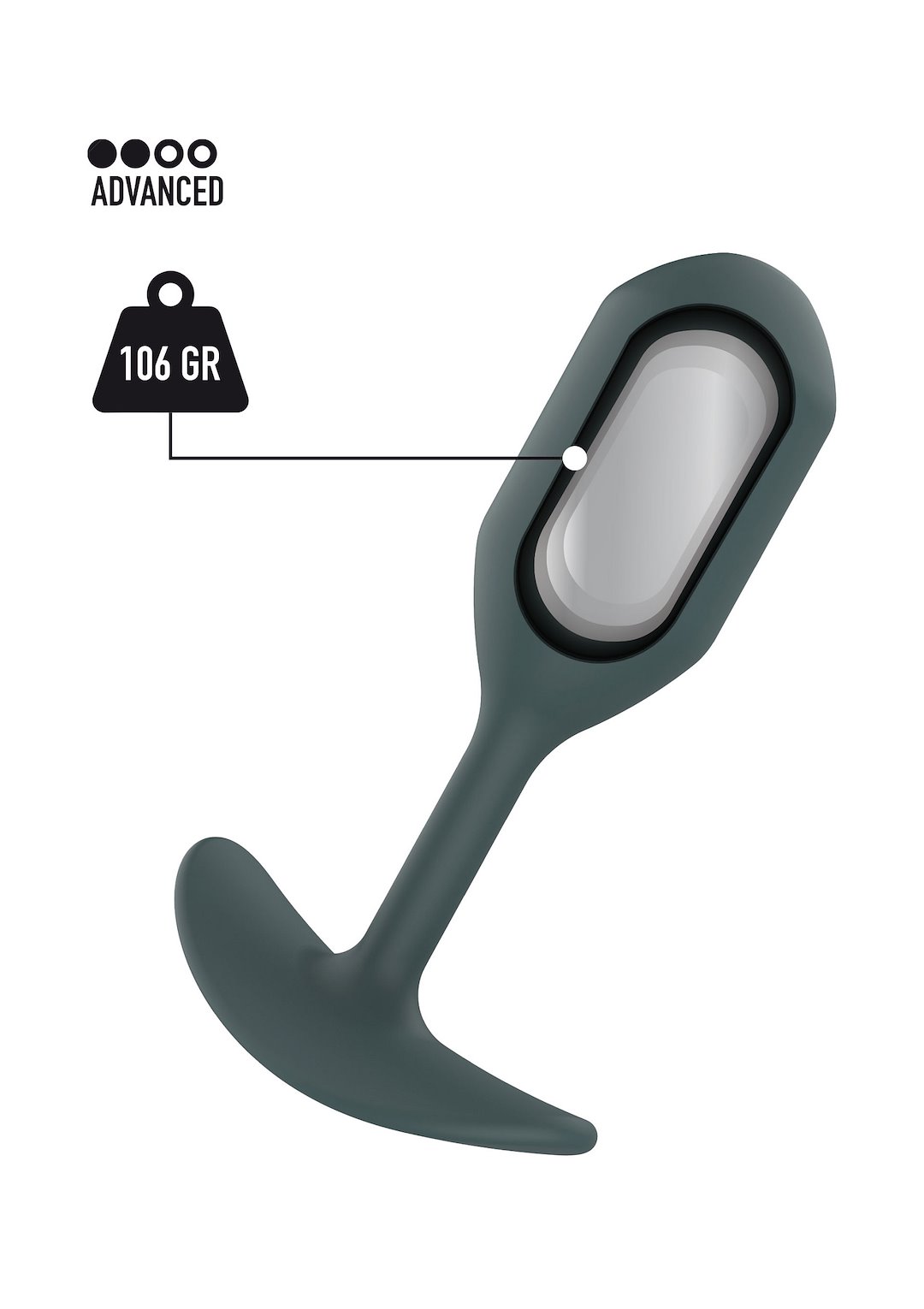 ToyJoy Buttocks The Player Weighted Plug — zdjęcie 2