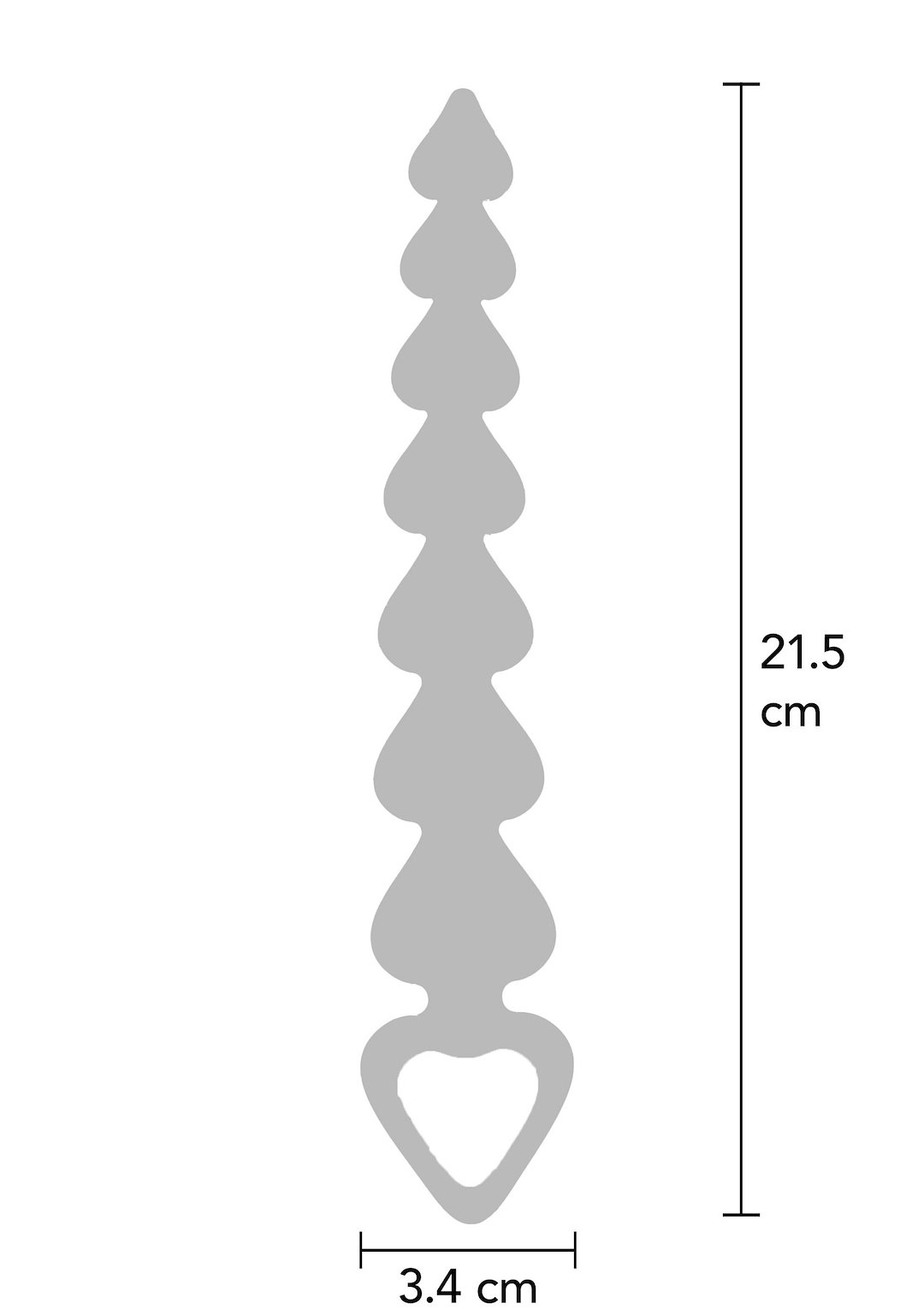 ToyJoy Anal Play Rainbow Heart Beads — zdjęcie 2