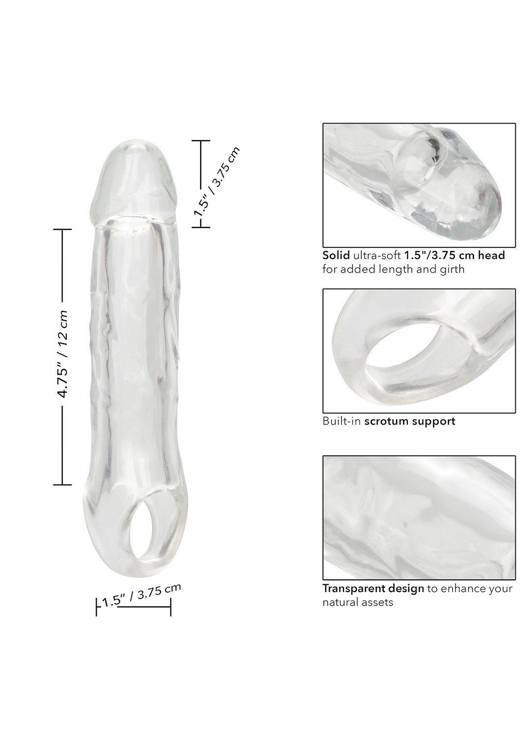 CalExotics - Clear Extension 6.5 inch — zdjęcie 2