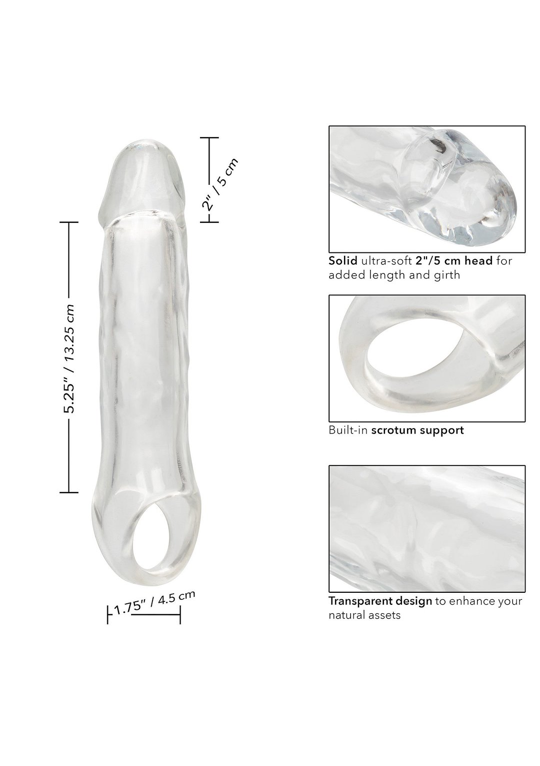 CalExotics - Clear Extension 7.5 inch — zdjęcie 2