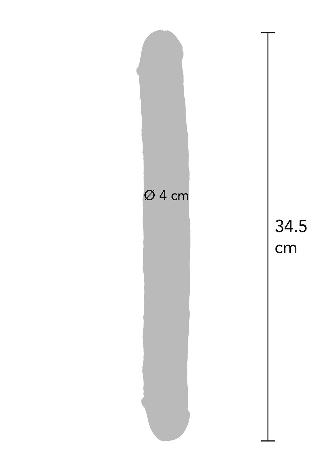 ToyJoy - Clear Double Dong TPE 34.5 cm — zdjęcie 3