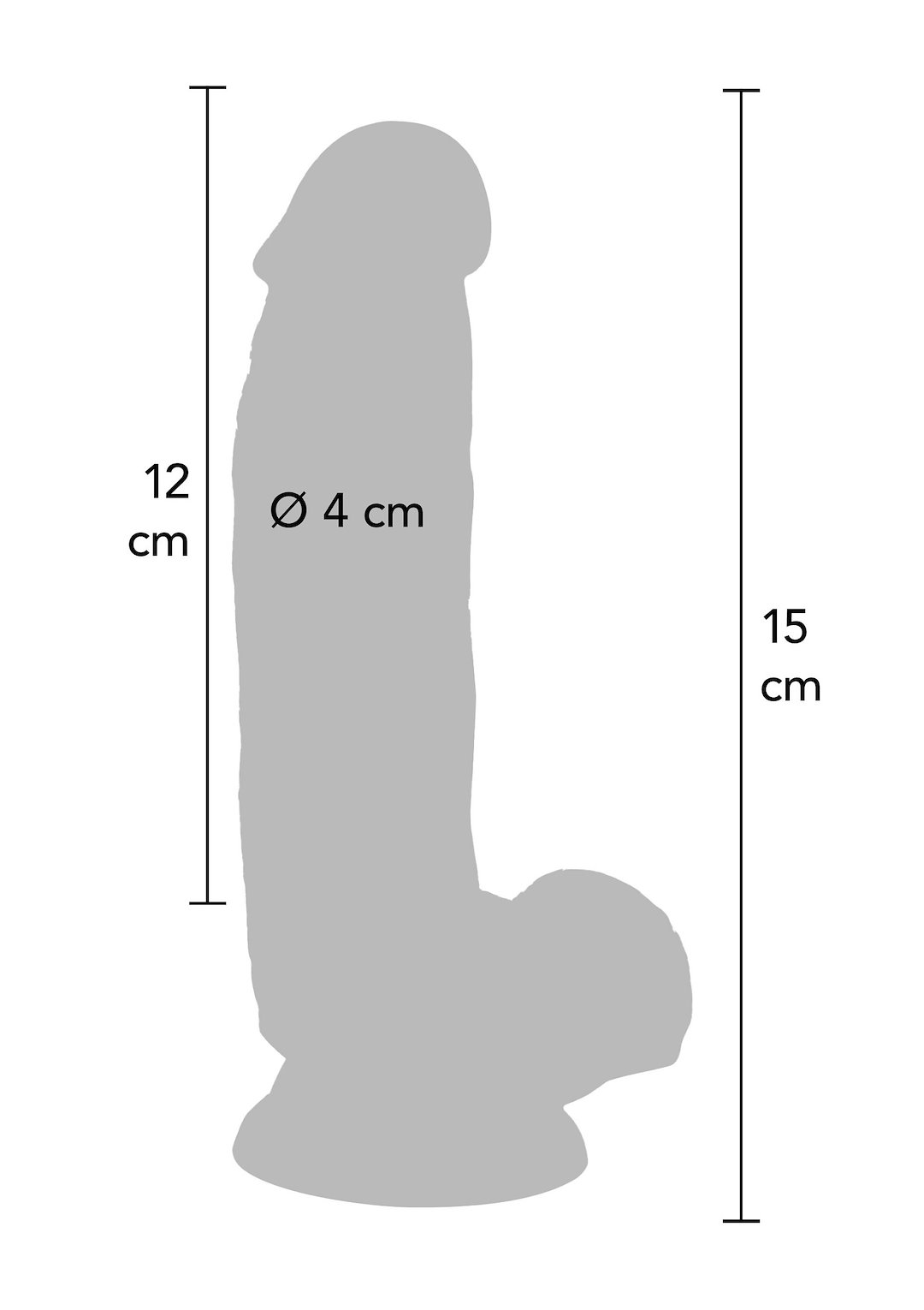ToyJoy - Dildo 6 inch with Balls — zdjęcie 3