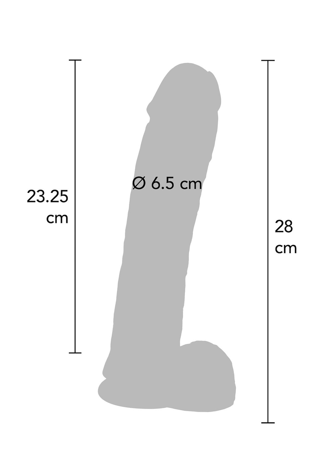 ToyJoy - Dildo 11 inch with Balls — zdjęcie 3
