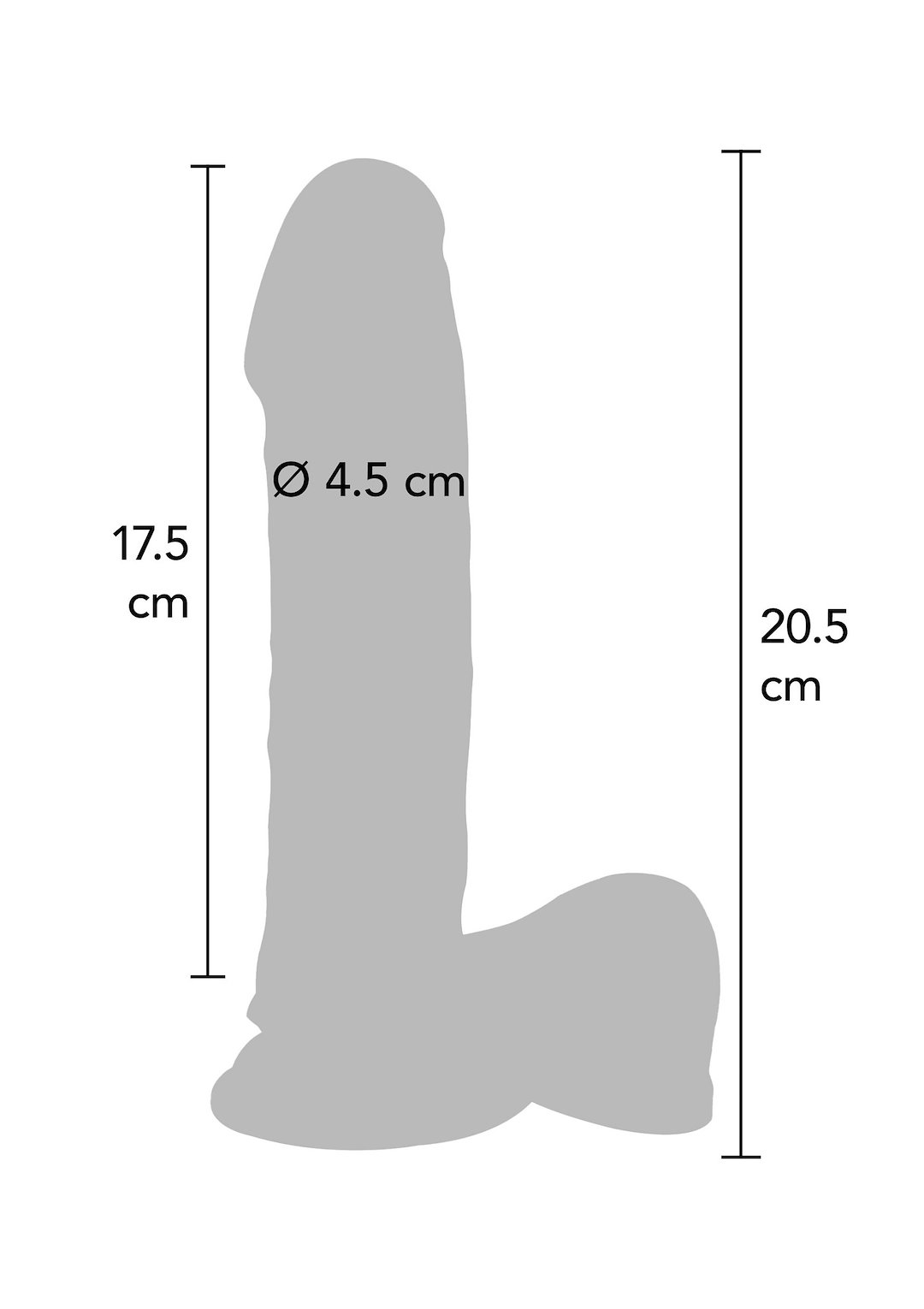 ToyJoy - Dual Density Dildo 8inch Balls — zdjęcie 3