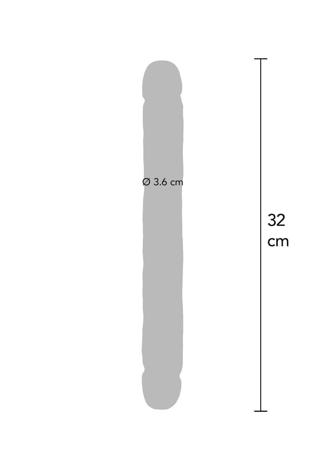 ToyJoy Get Real Jr. Double Dong 32 cm — zdjęcie 3