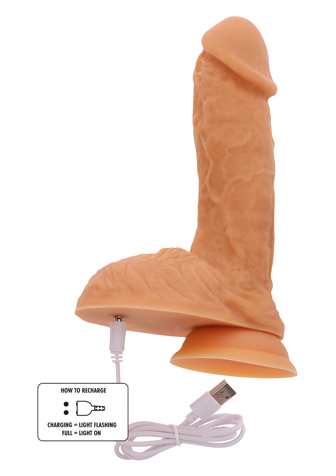 ToyJoy Get Real Vibrating Silicone Dildo 17 cm — zdjęcie 3