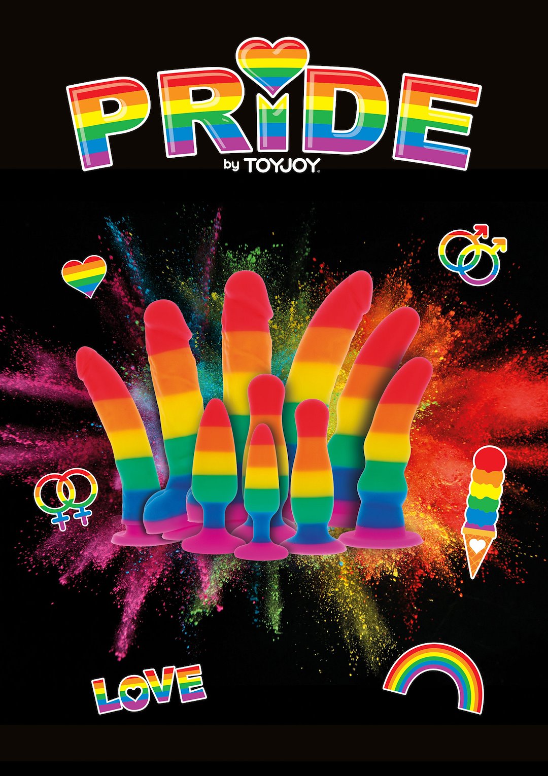 ToyJoy Pride Hunk Plug Large — zdjęcie 3