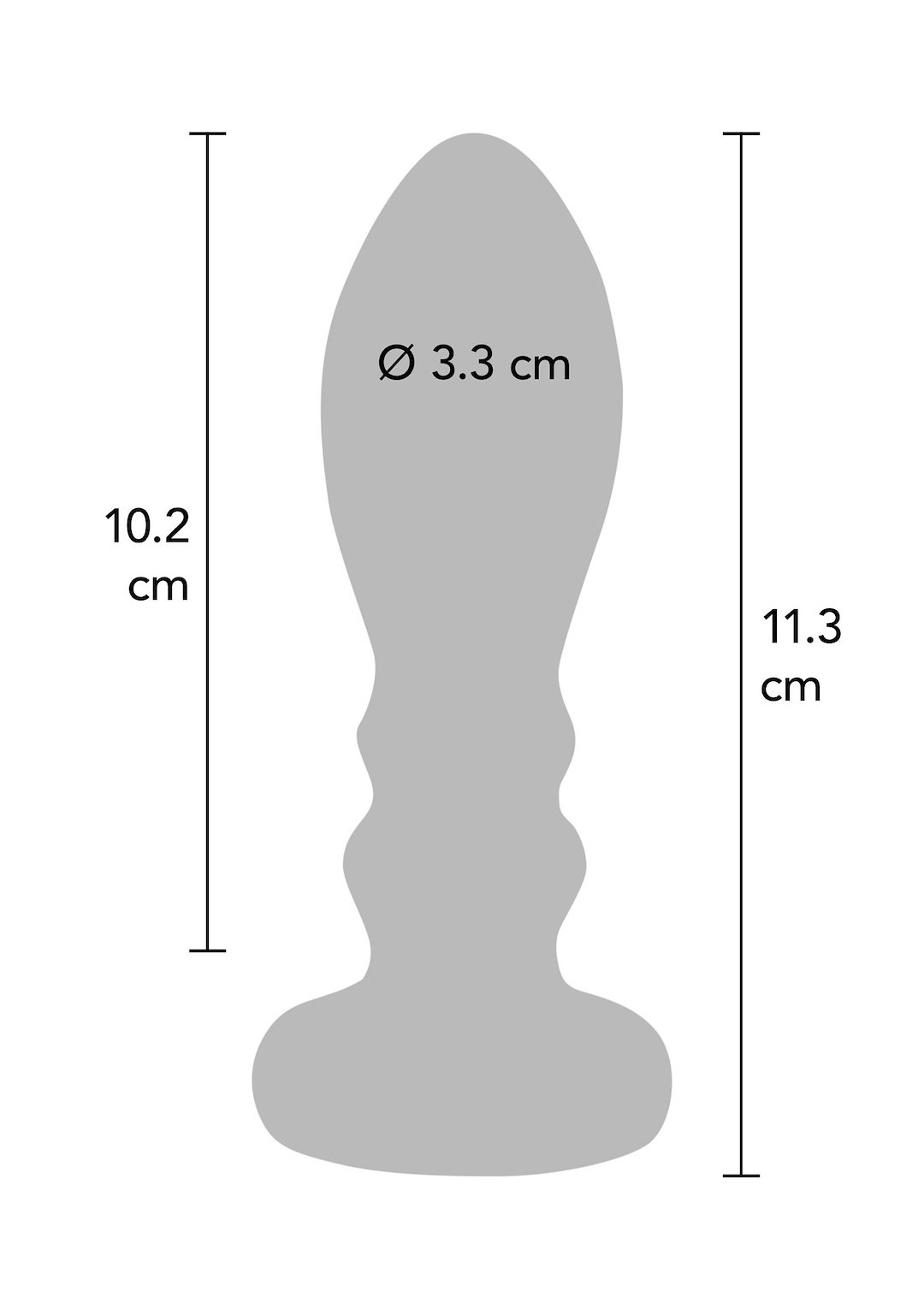 ToyJoy Buttocks Vibrating Metal Buttplug L — zdjęcie 4