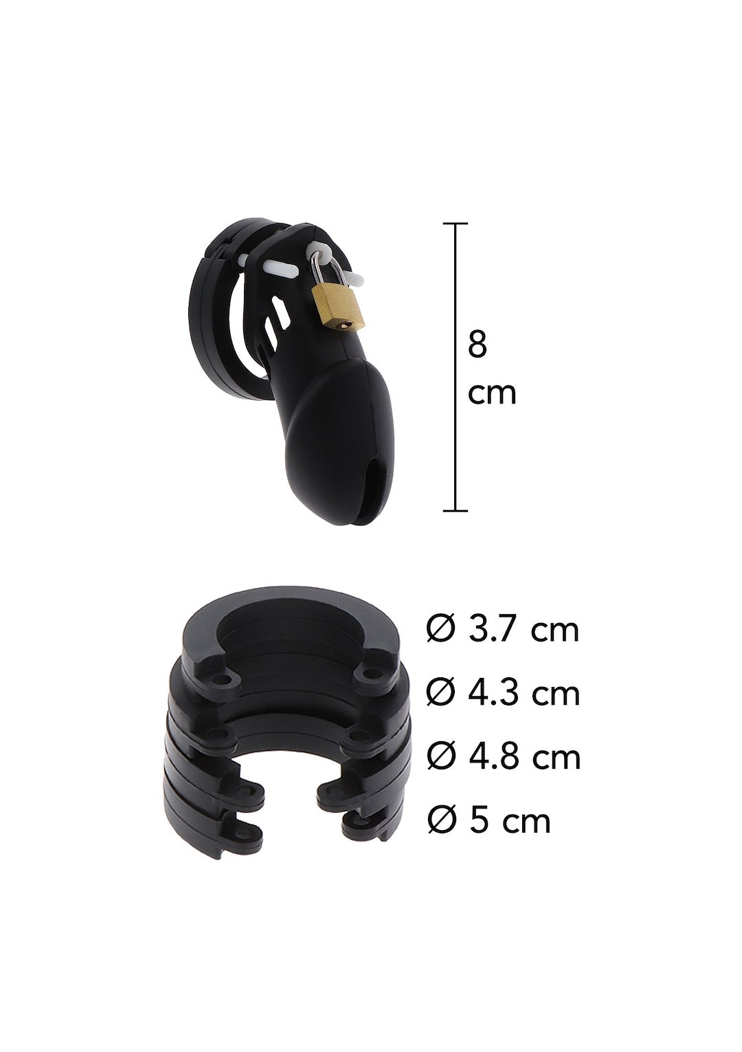 Hidden Desire - Chastity Cock Cage Silicone Large — zdjęcie 4