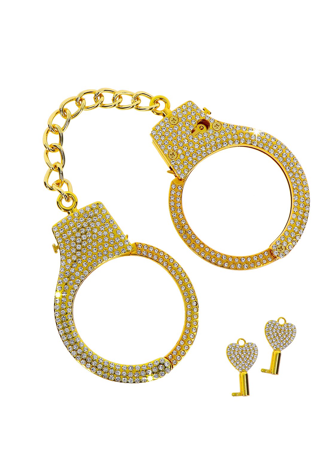 Taboom Bondage in Luxury Diamond Wrist Cuffs Gold — zdjęcie 4