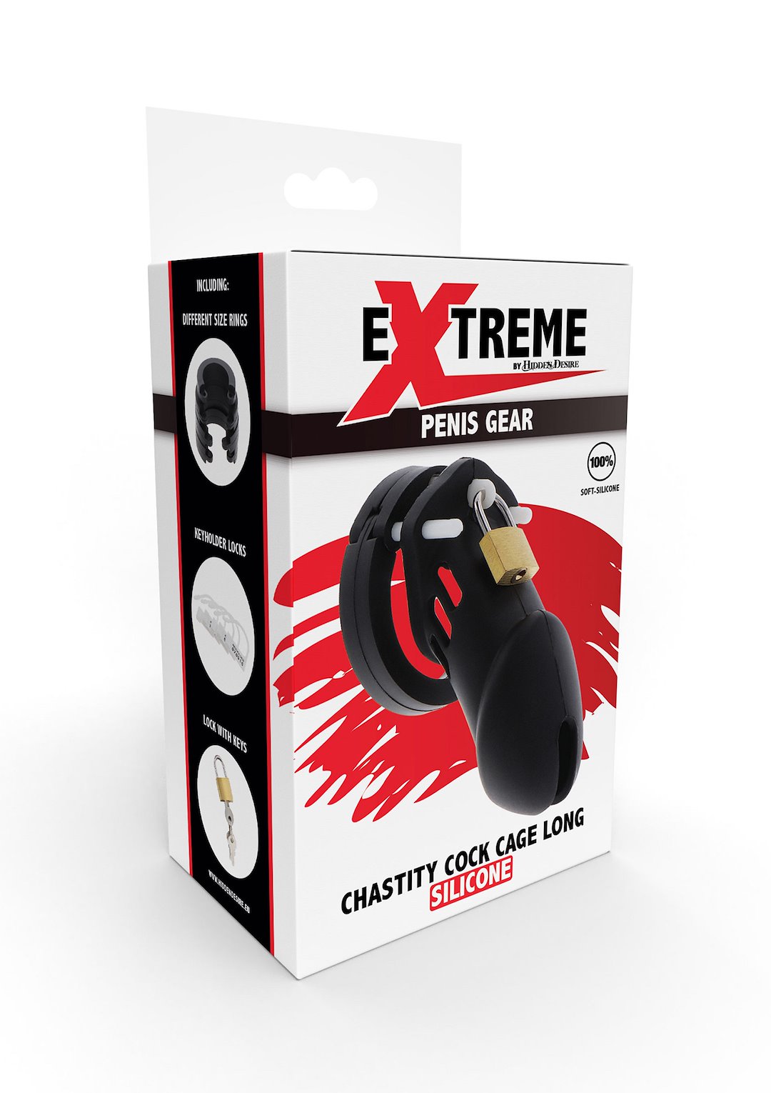 Hidden Desire - Chastity Cock Cage Silicone Large