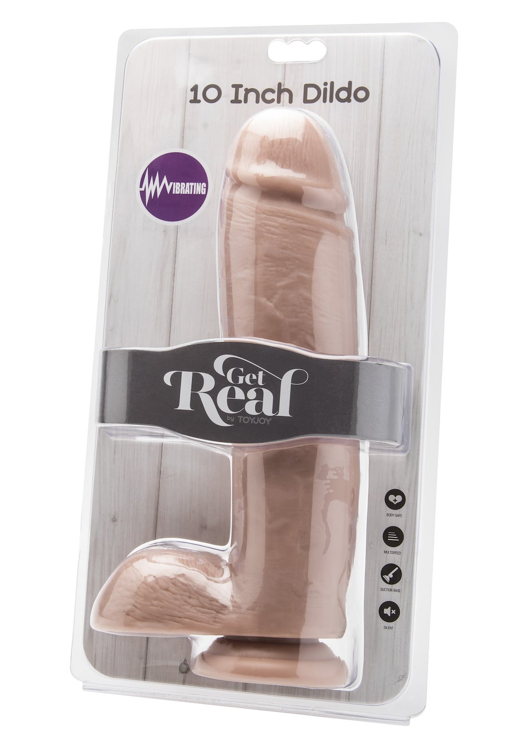 ToyJoy - Dildo 10  Inch with Balls Vibrator
