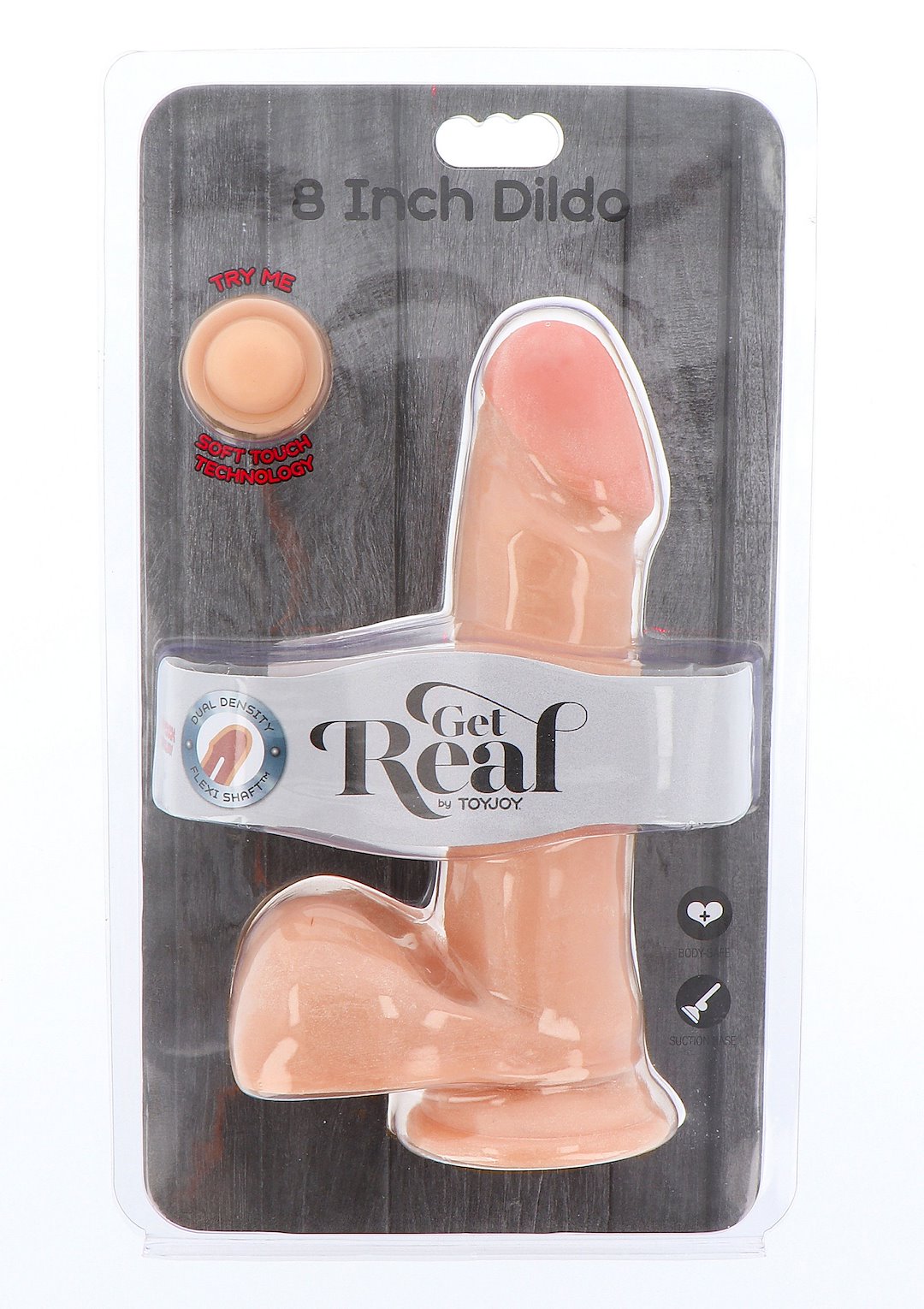 ToyJoy - Dual Density Dildo 8inch Balls