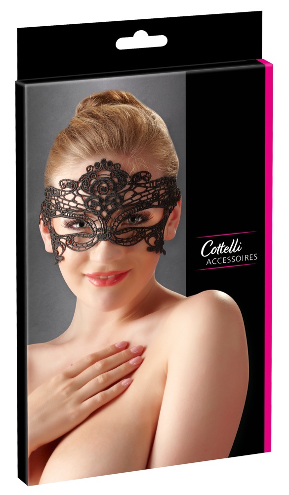 Cottelli Accessoires - Koronkowa  maseczka