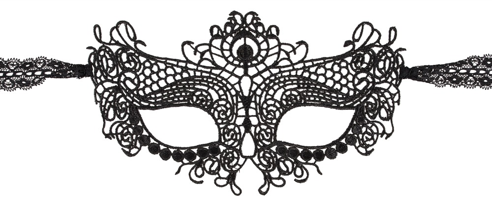 Cottelli Accessoires - Haftowana maseczka — zdjęcie 4