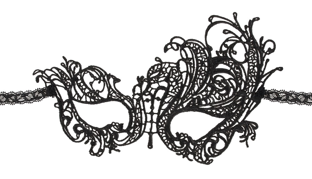 Cottelli Accessoires - Haftowana maseczka — zdjęcie 4