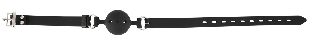Czarny silikonowy knebel kula Bad Kitty r. 4cm — zdjęcie 4