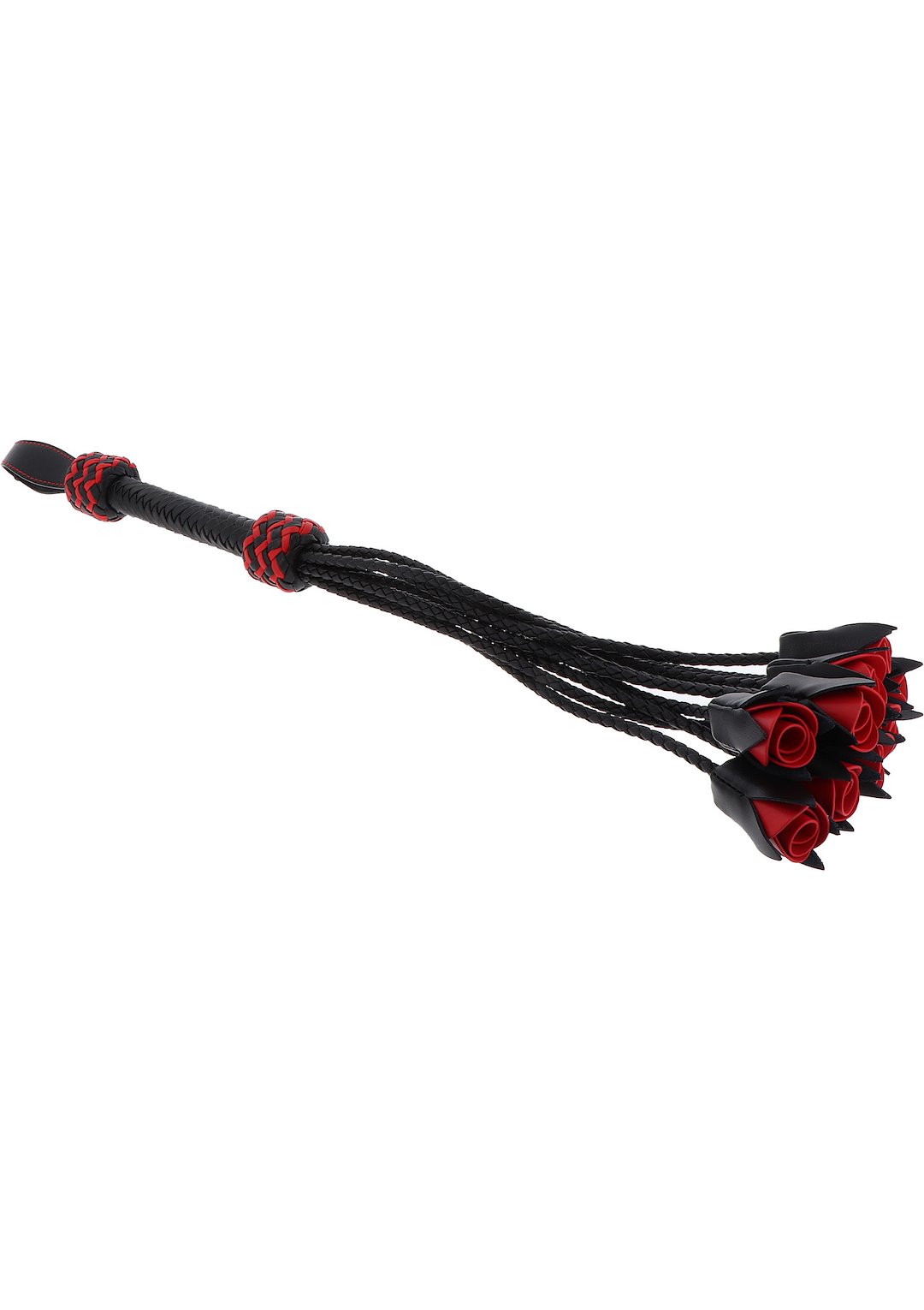Hidden Desire - Genuine Leather Roses Whip — zdjęcie 3