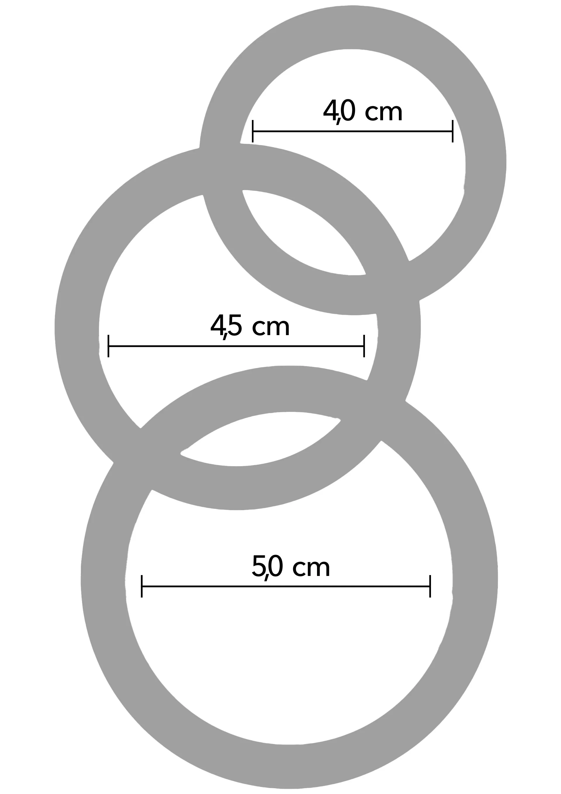Hidden Desire - Stamina Premium C-Rings 3 Pcs Set