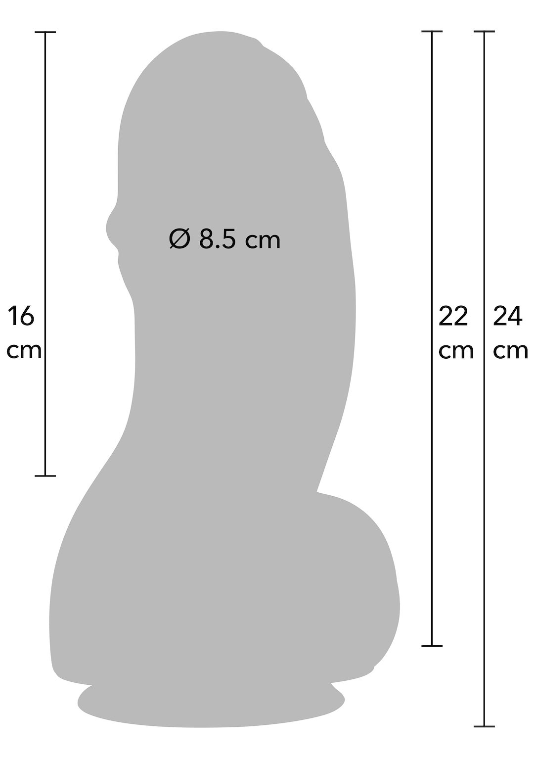 Hidden Desire - Fat Boys Dildo PVC 22 cm — zdjęcie 3