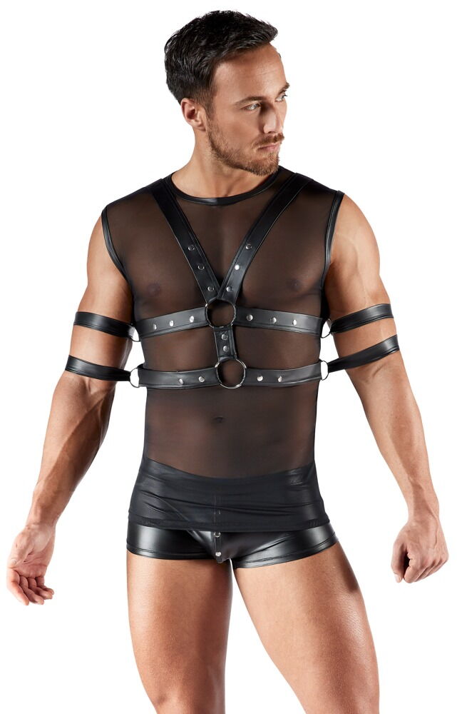 Svenjoyment Bondage - Koszulka bez rêkawów i uprz¹¿ na klatkê piersiow¹ — zdjęcie 3