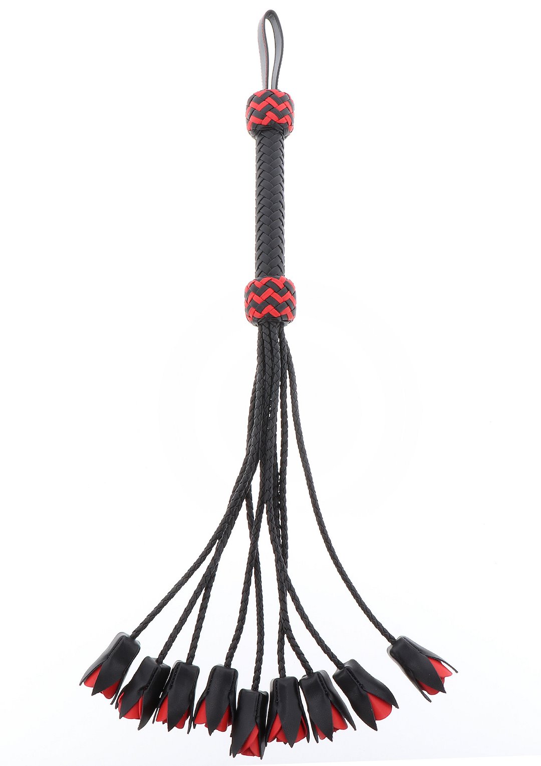 Hidden Desire - Genuine Leather Roses Whip — zdjęcie 4