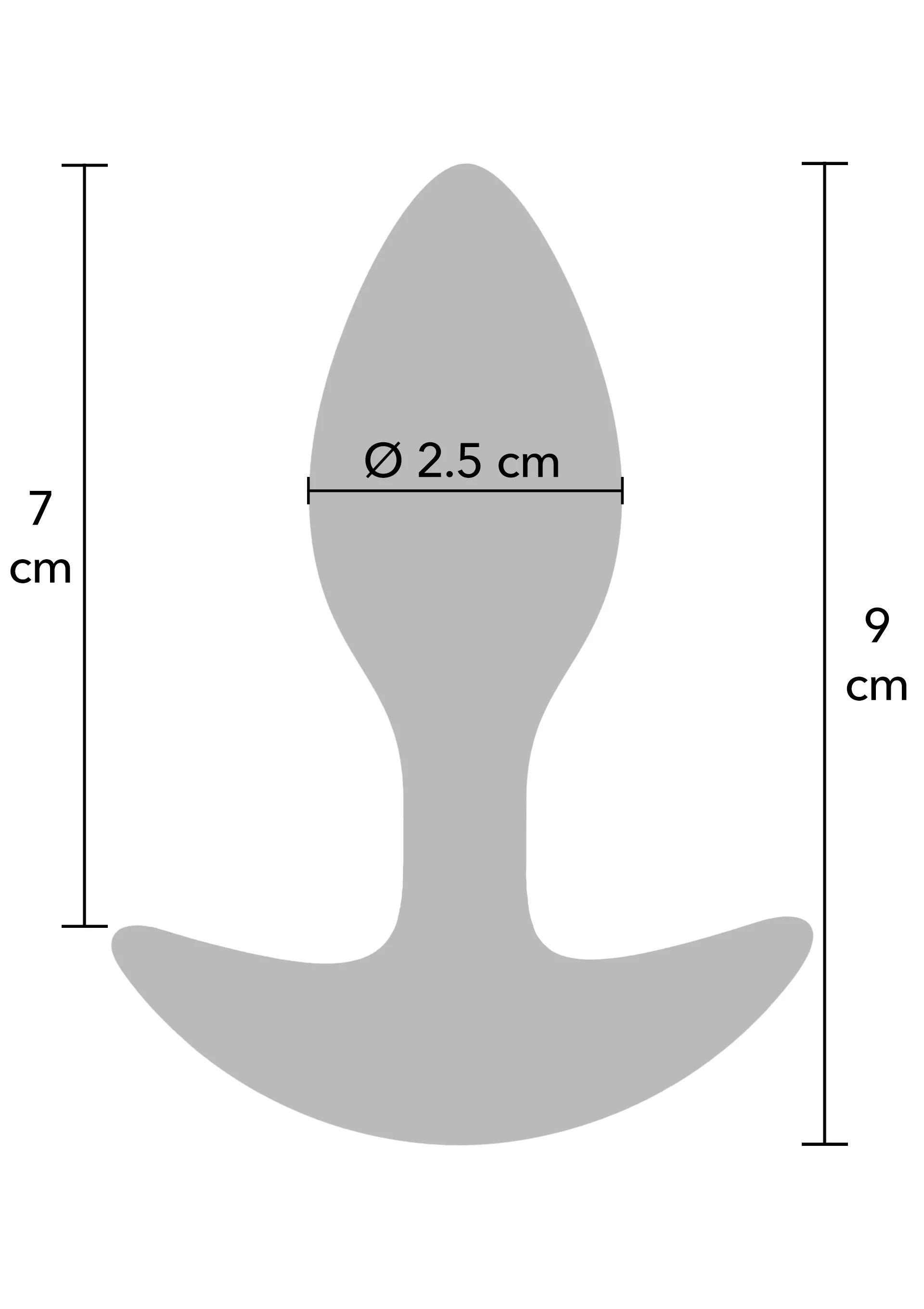 Hidden Desire - Weighted Anal Plug 90g — zdjęcie 2