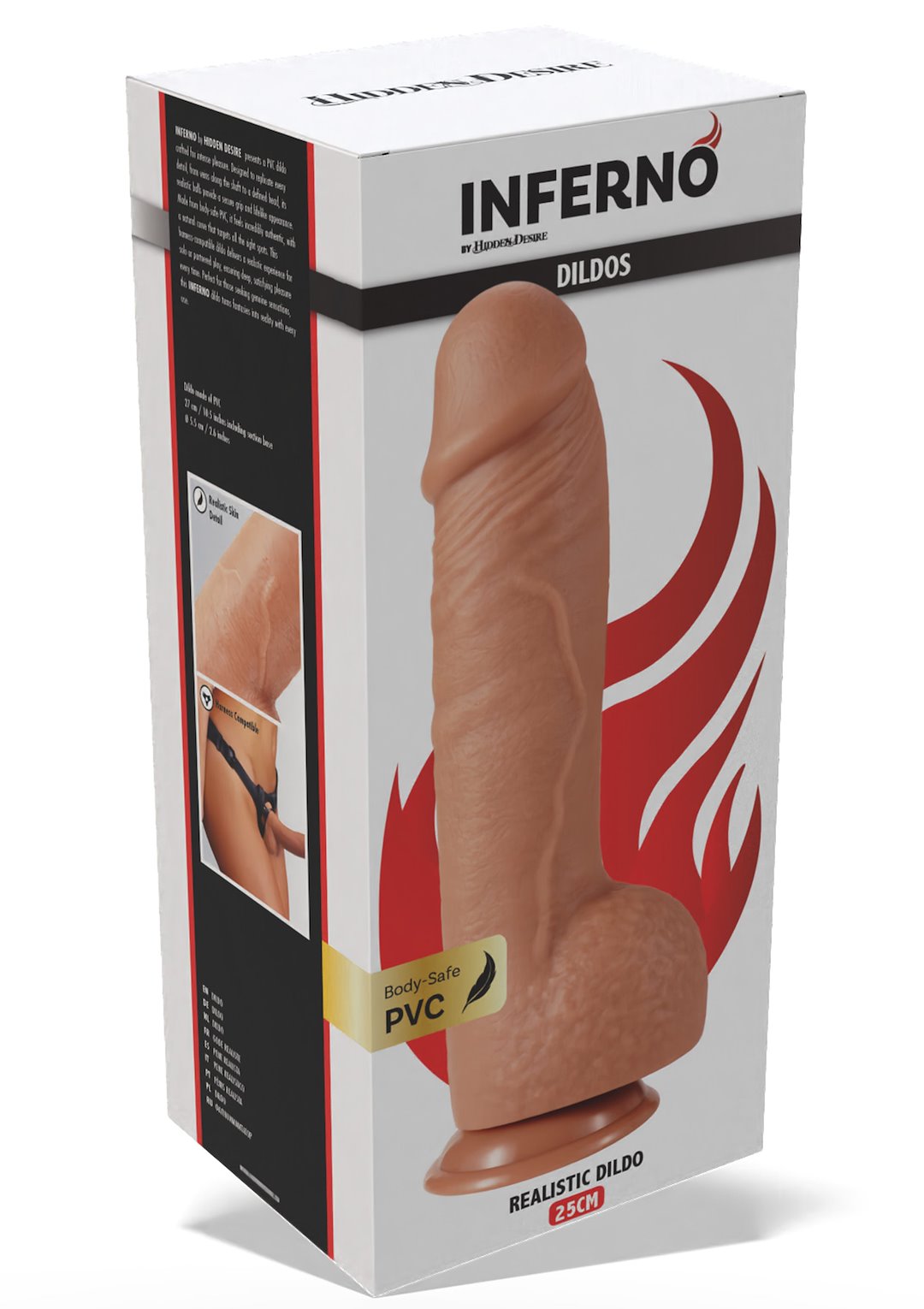 Hidden Desire - Realistic Dildo PVC 25 cm