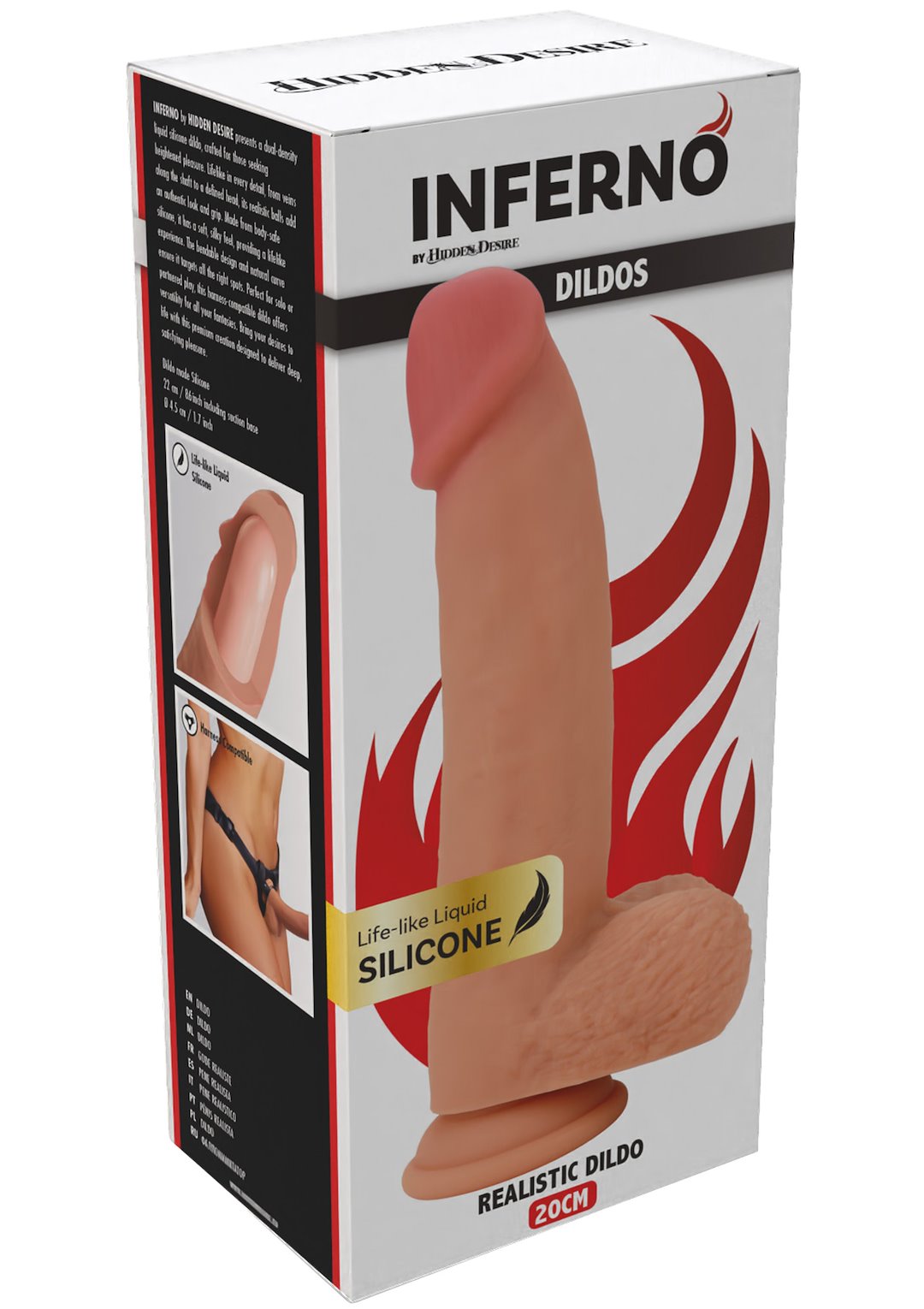 Hidden Desire - Realistic Dildo Liquid Silicone 20 cm