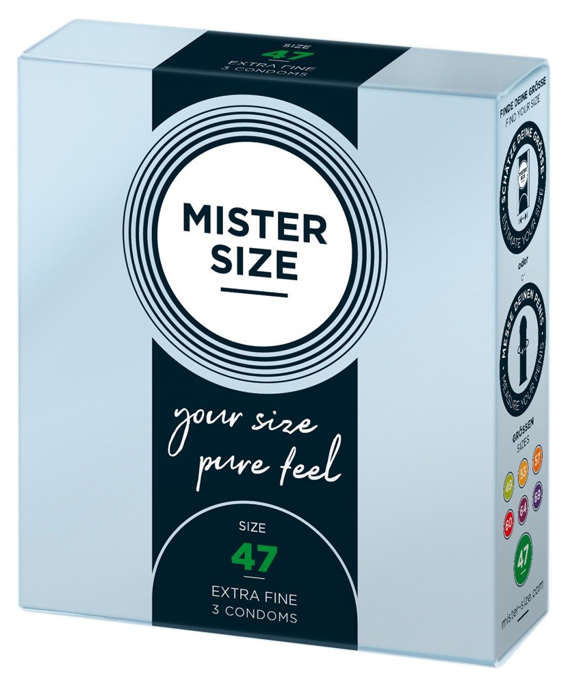 Prezerwatywy 47mm 3 szt. Mister Size — zdjęcie 2