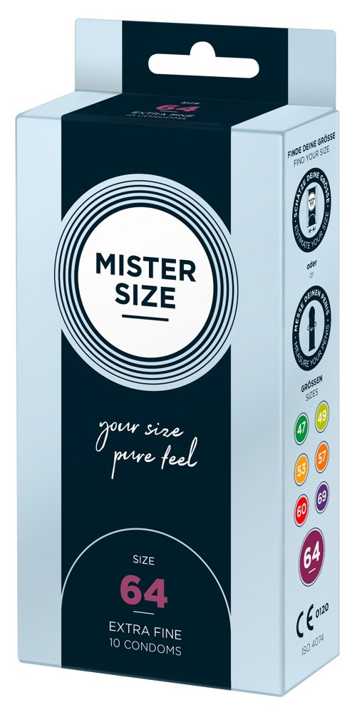 Prezerwatywy 64mm 10 szt. Mister Size — zdjęcie 2