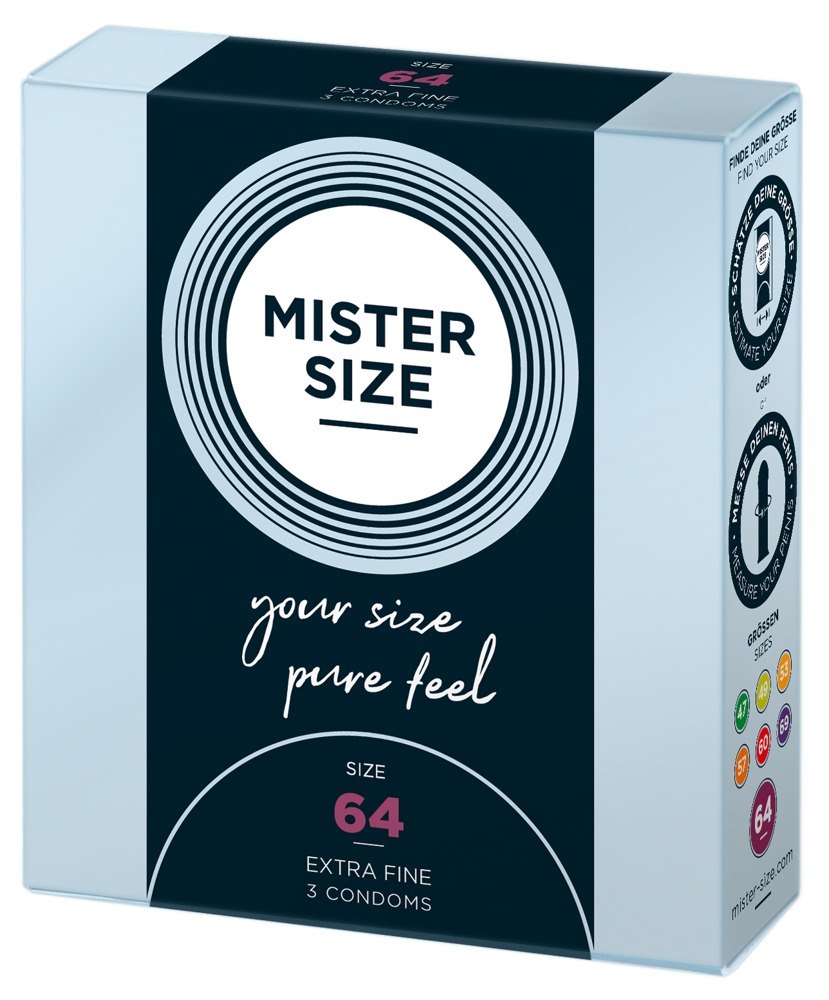 Prezerwatywy 64mm 3 szt. Mister Size — zdjęcie 2