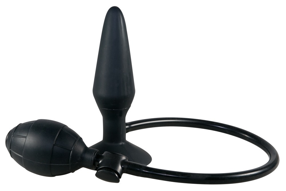 You2Toys - Korek analny silikonowy pompowany True Black 15 cm — zdjęcie 2