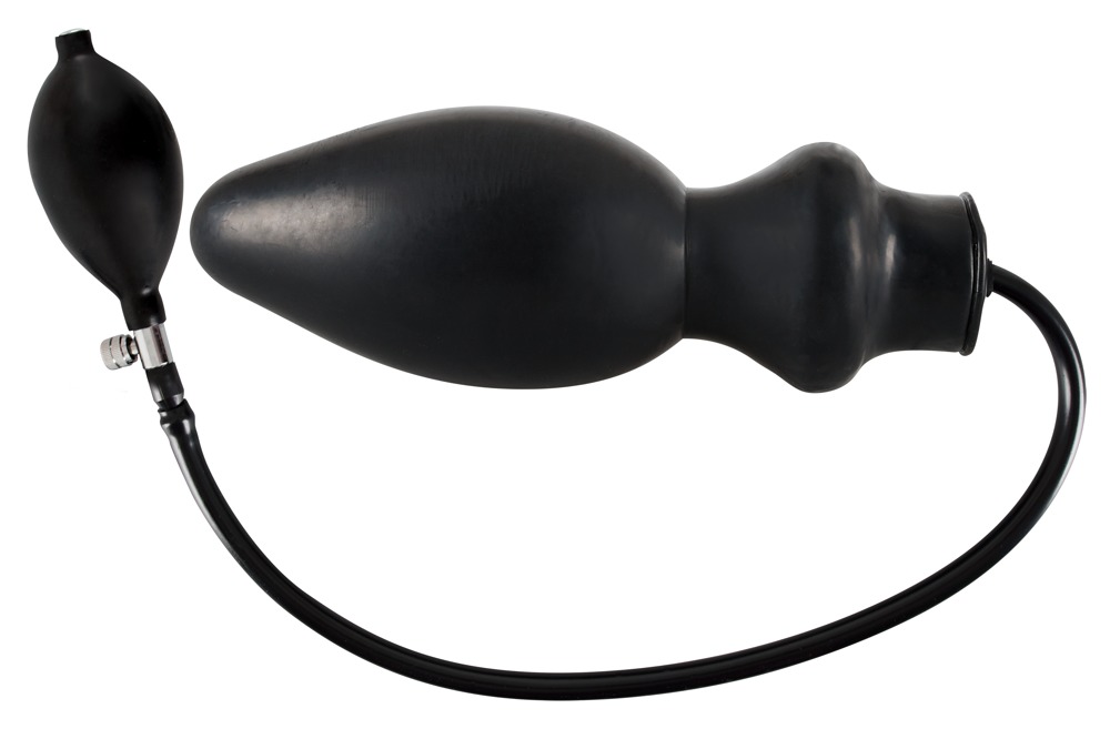 Late X - Korek analny lateksowy pompowany 20 cm LateX — zdjęcie 3