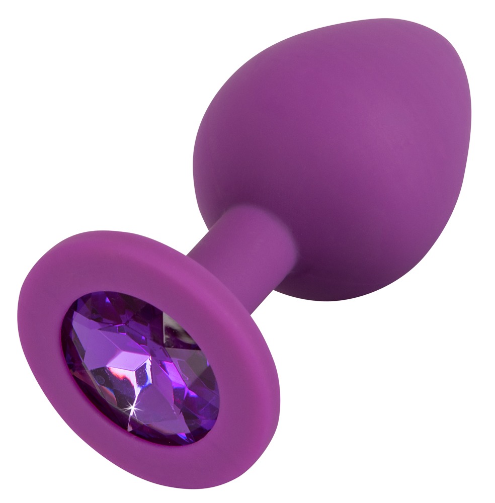 Colorful Joy - Korek analny silikonowy Joy Jewel fioletowy 8 cm — zdjęcie 2
