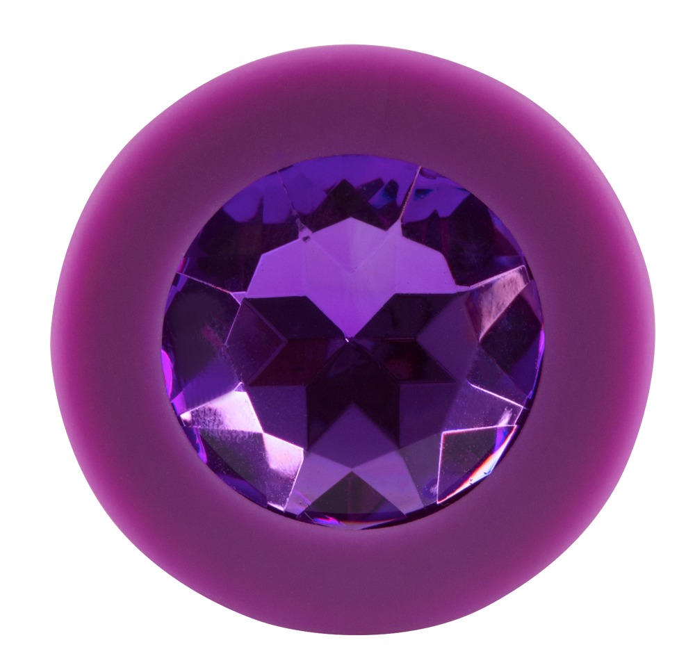 Colorful Joy - Korek analny silikonowy Joy Jewel fioletowy 8 cm — zdjęcie 4