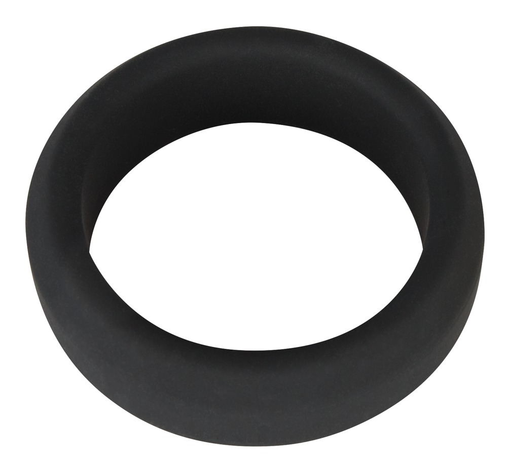 Silikonowy piercieñ na penisa Black Velvets 3,8cm — zdjęcie 2