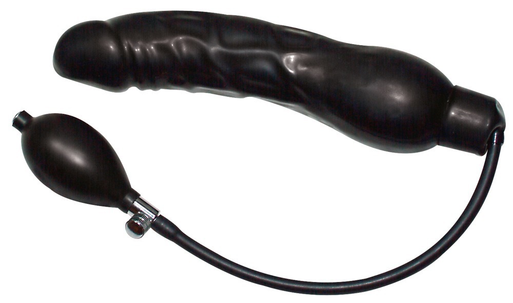 You2Toys - Dildo lateksowe pompowane Black Latex Balloon 24 cm — zdjęcie 2