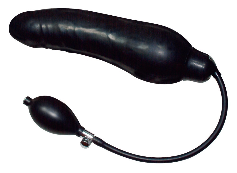 You2Toys - Dildo lateksowe pompowane Black Latex Balloon 24 cm — zdjęcie 3