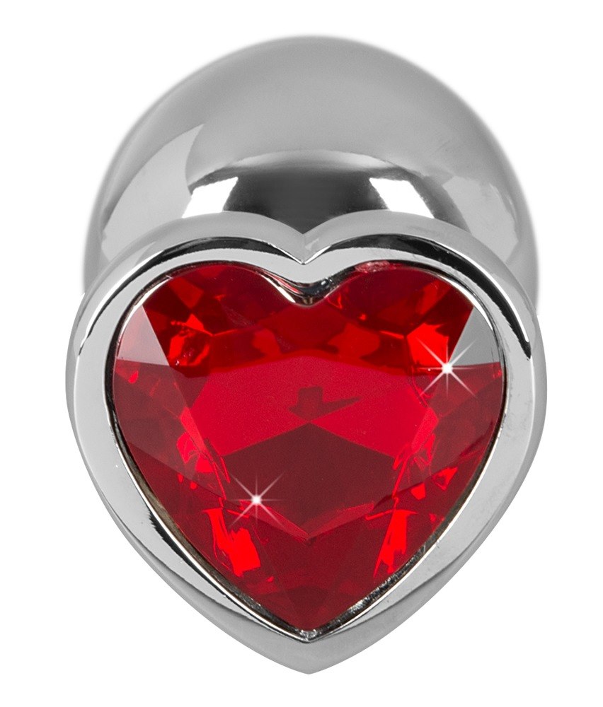 You2Toys - Korek analny aluminiowy Diamond Serce 8,2 cm — zdjęcie 3