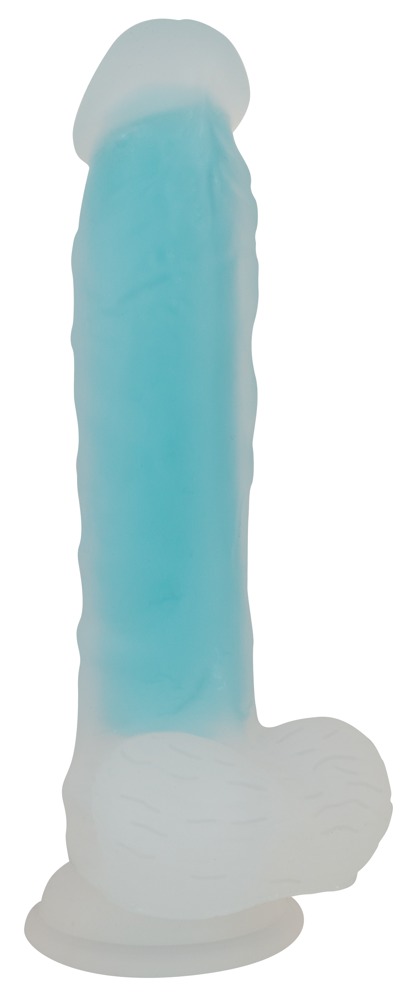 You2Toys - Dildo z przyssawk¹ Glow in the Dark 20,5 cm — zdjęcie 3