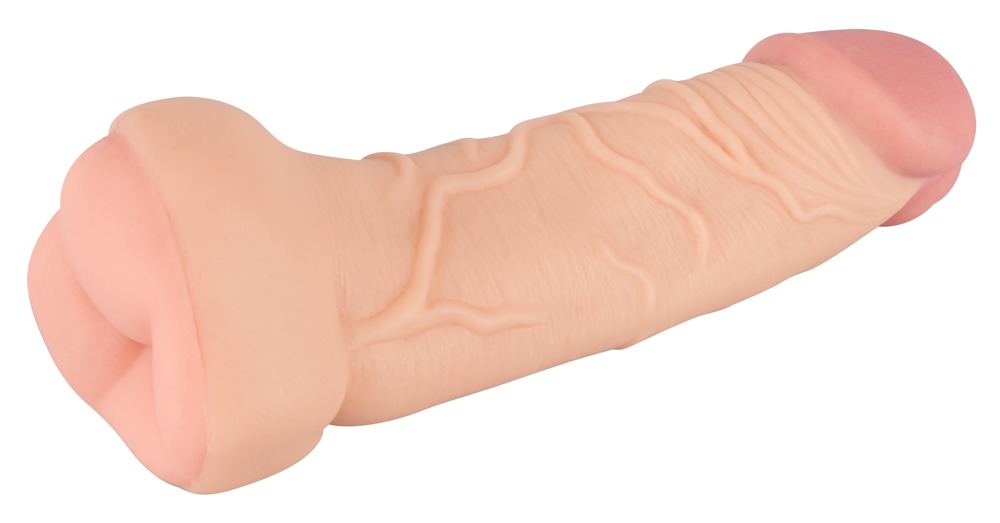 2 w 1 Przed³u¿ka i masturbator Nature Skin — zdjęcie 2