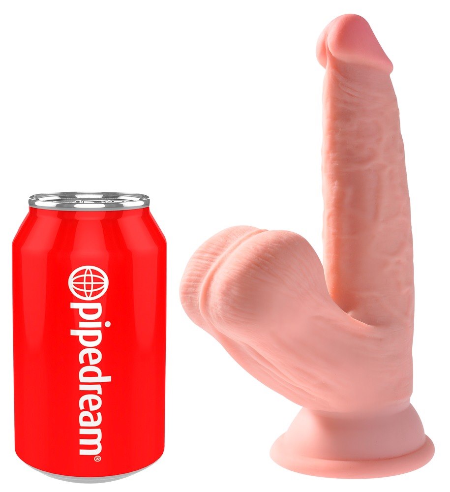 King Cock Plus - Dildo Triple Density 3D z przyssawk¹ 15,2 cm King Cock — zdjęcie 2