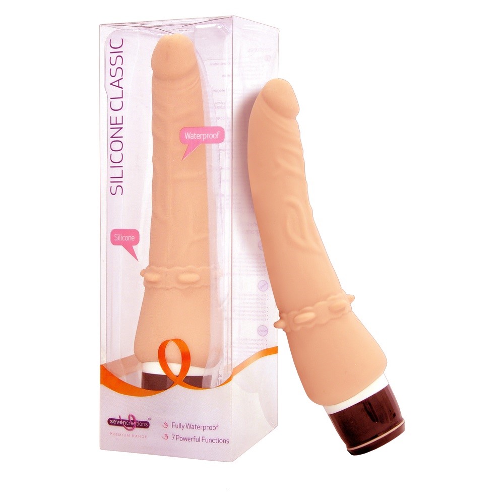 Seven Creations - Silicone Classic Wibrator - cielisty