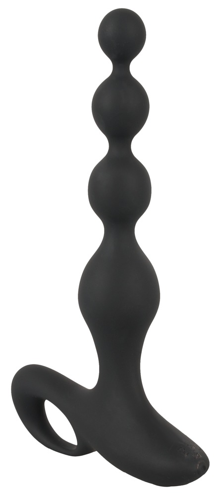 Black Velvets - Koraliki analne z wibracjami 20 cm Black Velvet — zdjęcie 2