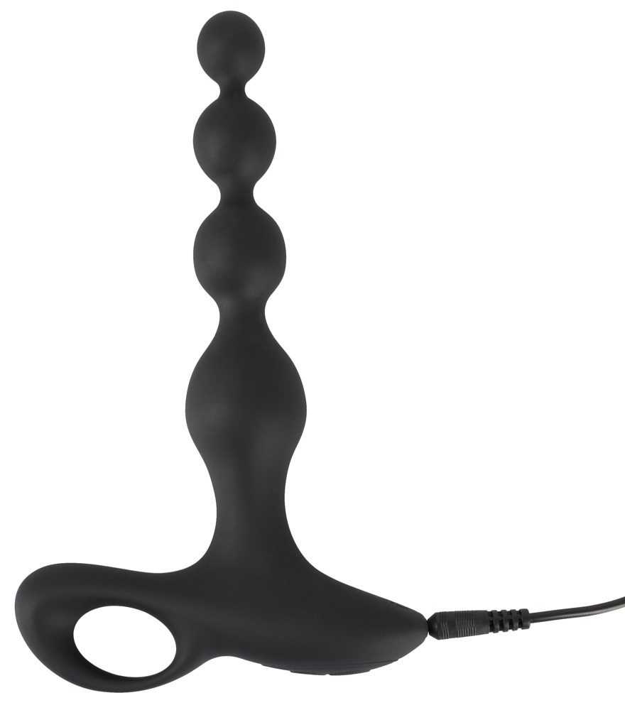 Black Velvets - Koraliki analne z wibracjami 20 cm Black Velvet — zdjęcie 3