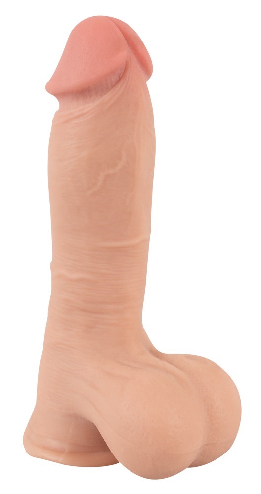 Dildo z ruchom¹ skór¹ 19,9cm Nature Skin — zdjęcie 2