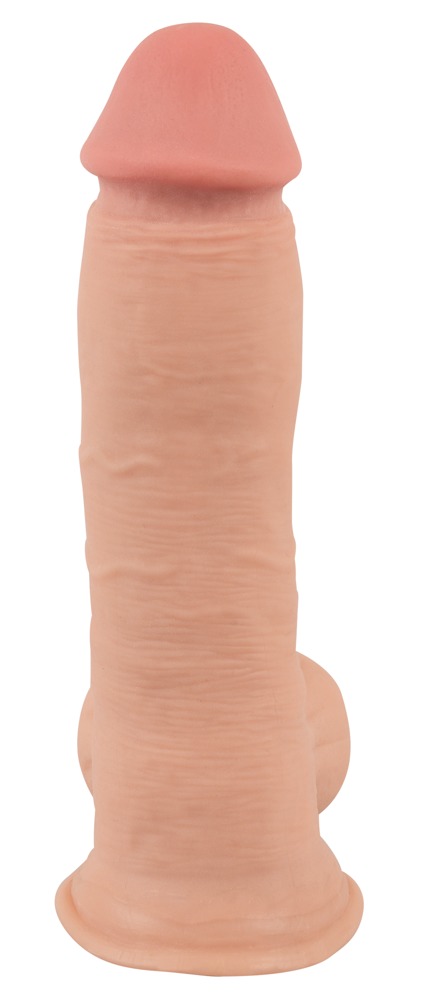 Dildo z ruchom¹ skór¹ 19,9cm Nature Skin — zdjęcie 3