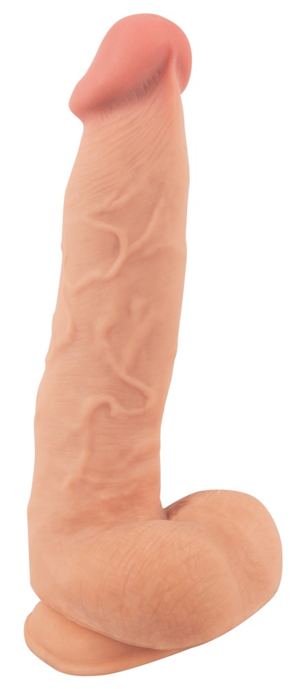 Dildo z ruchom¹ skór¹ 24,7cm Nature Skin — zdjęcie 2