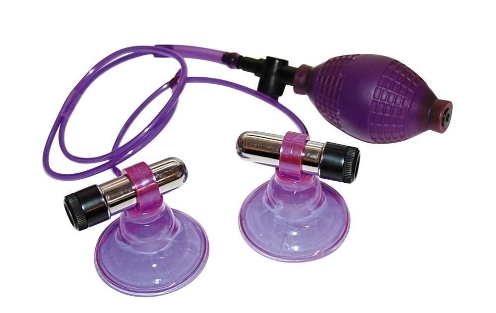 You2Toys - Wibruj¹ce pompeczki na sutki - Ultraviolett — zdjęcie 2